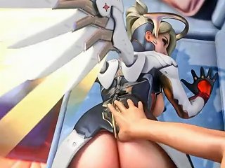 Beware: Avoid orgasm with Mercy from Overwatch