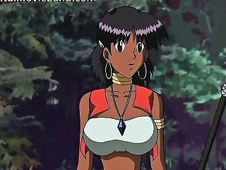 Part 1: Ebony anime babe with big breasts on DrTuber